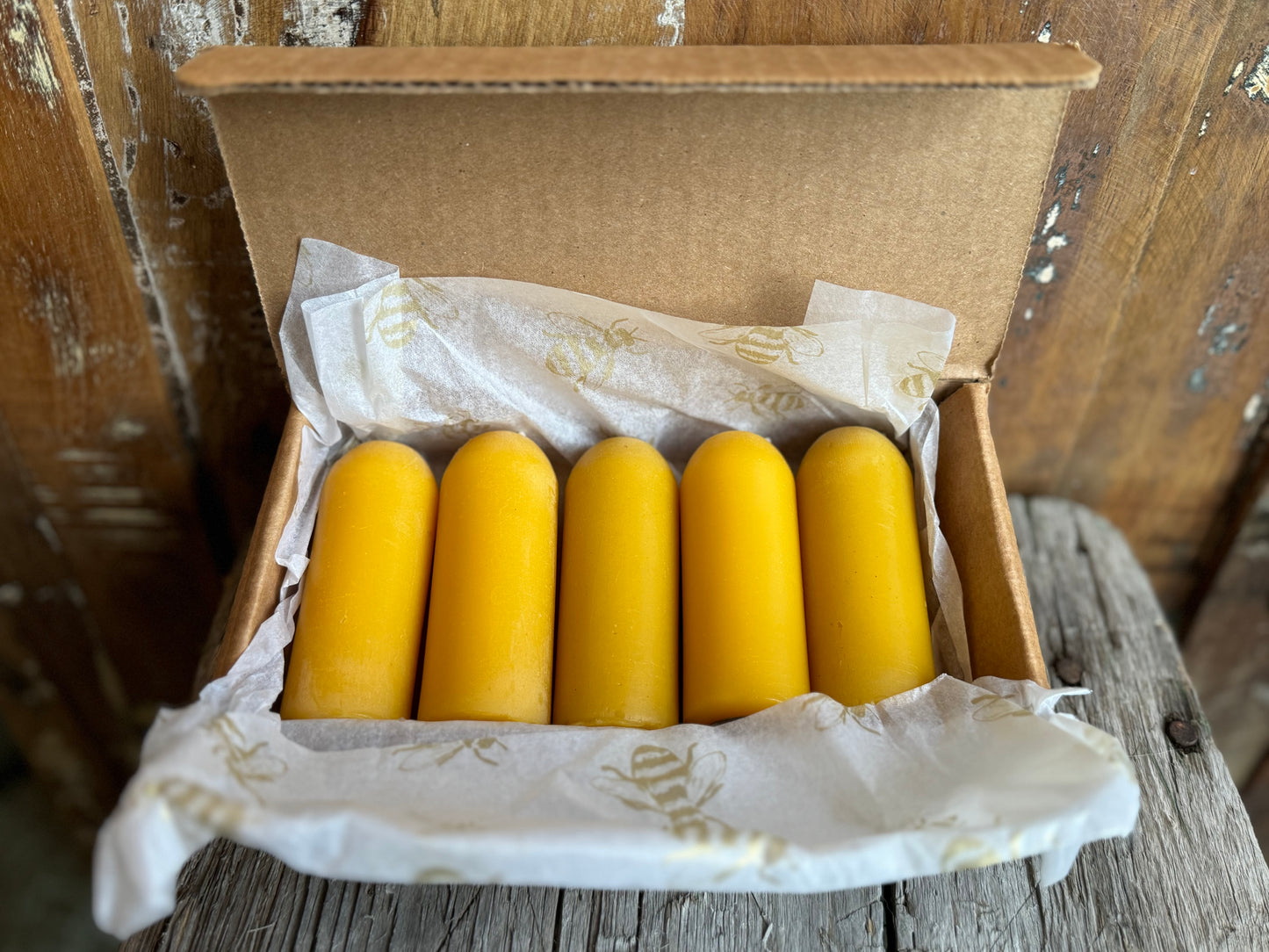 Beeswax Candles 5 PK ~ for Candle Lanterns